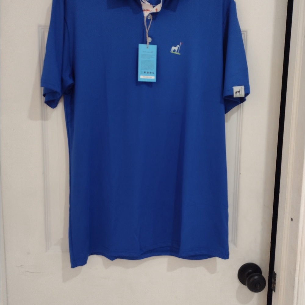 Men's Vibrant Blue Polo by [Brand]